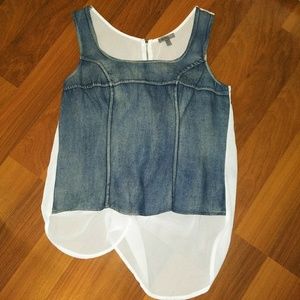 Jeans/Sheer Tank Top